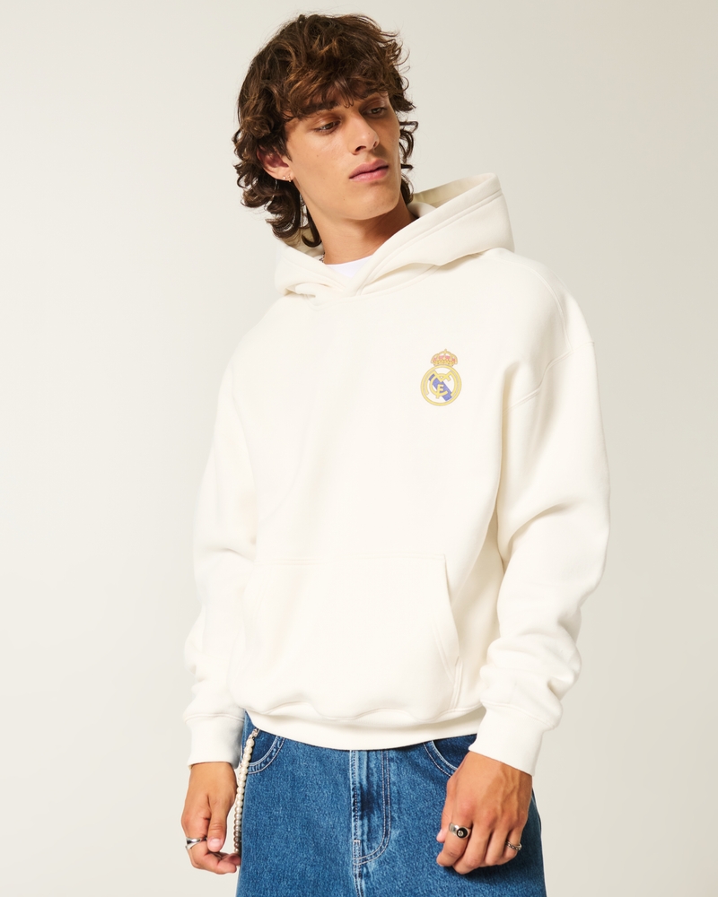 felpa con cappuccio squadrata con logo dellarsenal football club