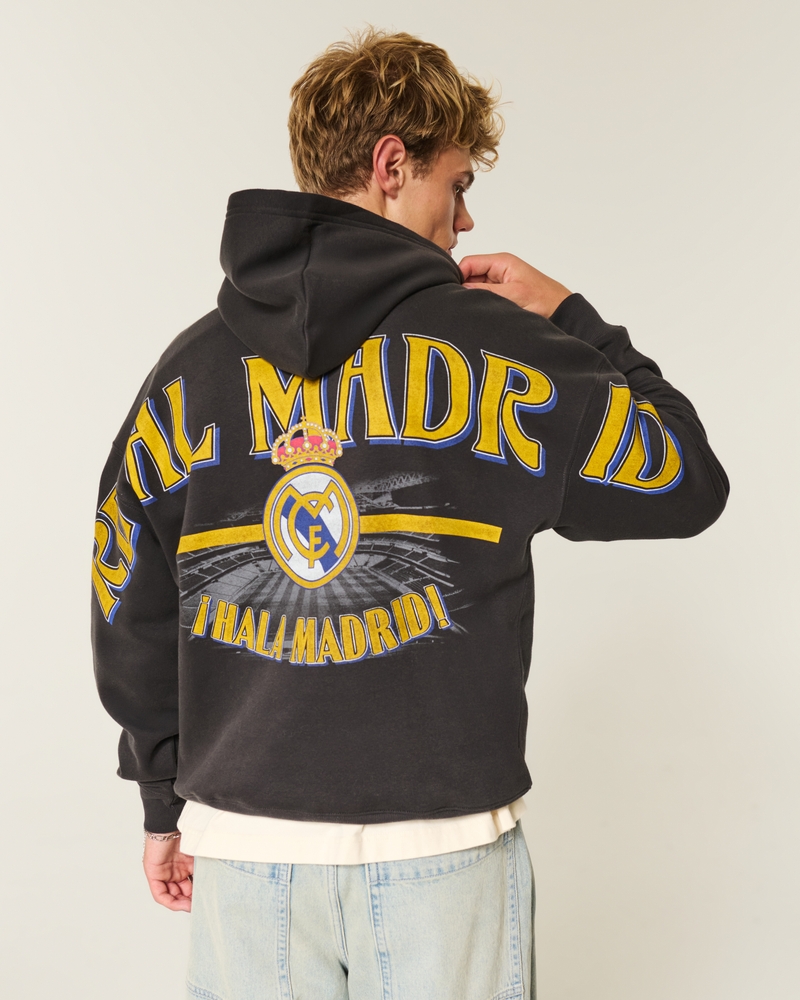 felpa con cappuccio squadrata con logo dellarsenal football club
