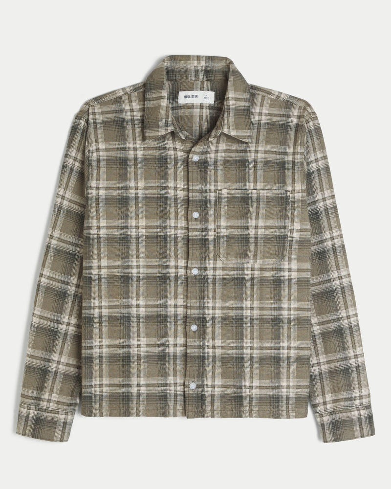 camicia di flanella squadrata