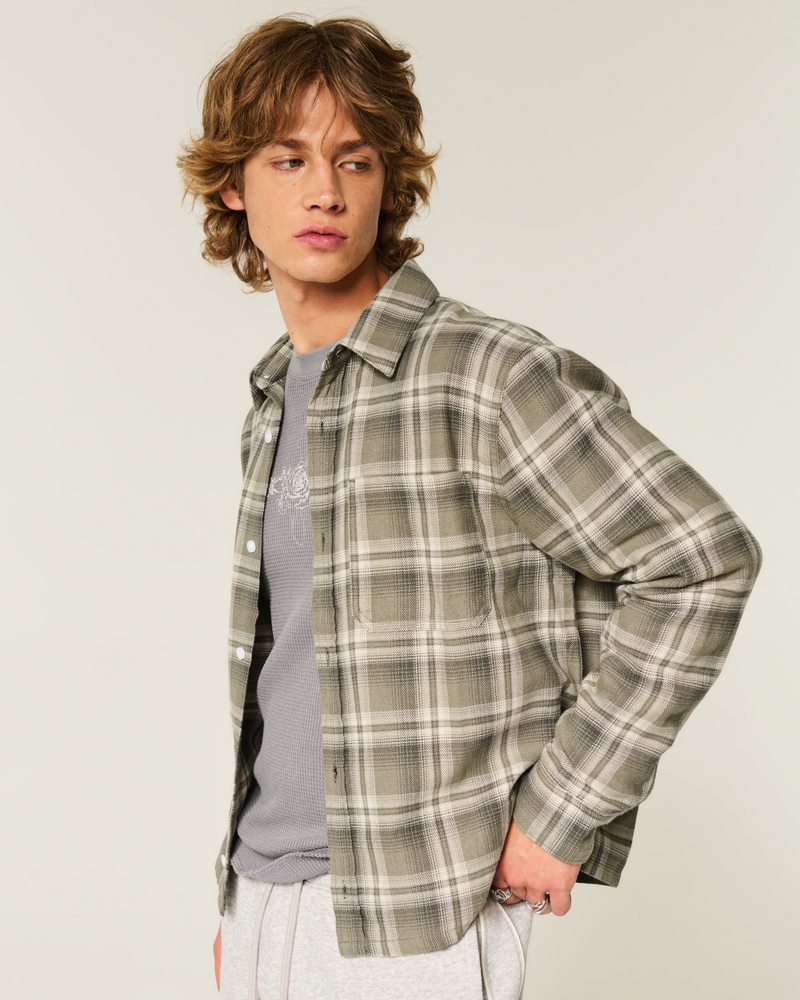 camicia di flanella squadrata