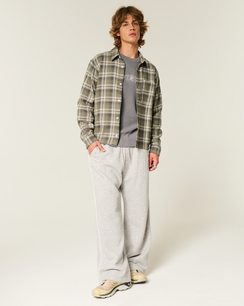 camicia di flanella squadrata