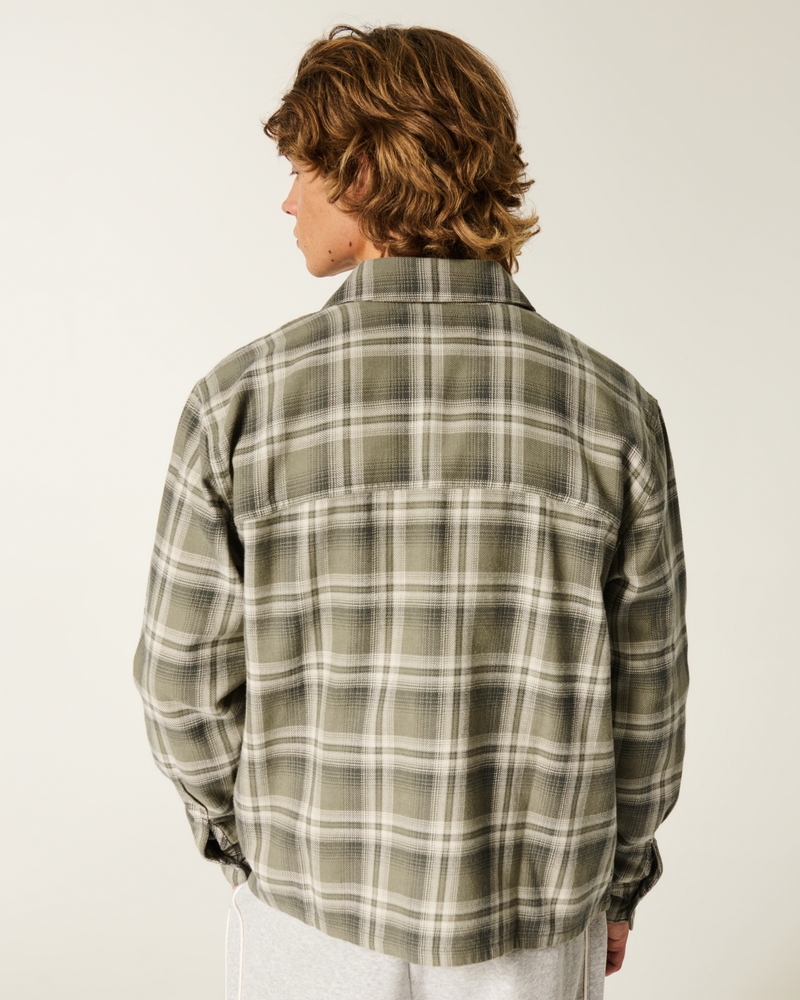 camicia di flanella squadrata