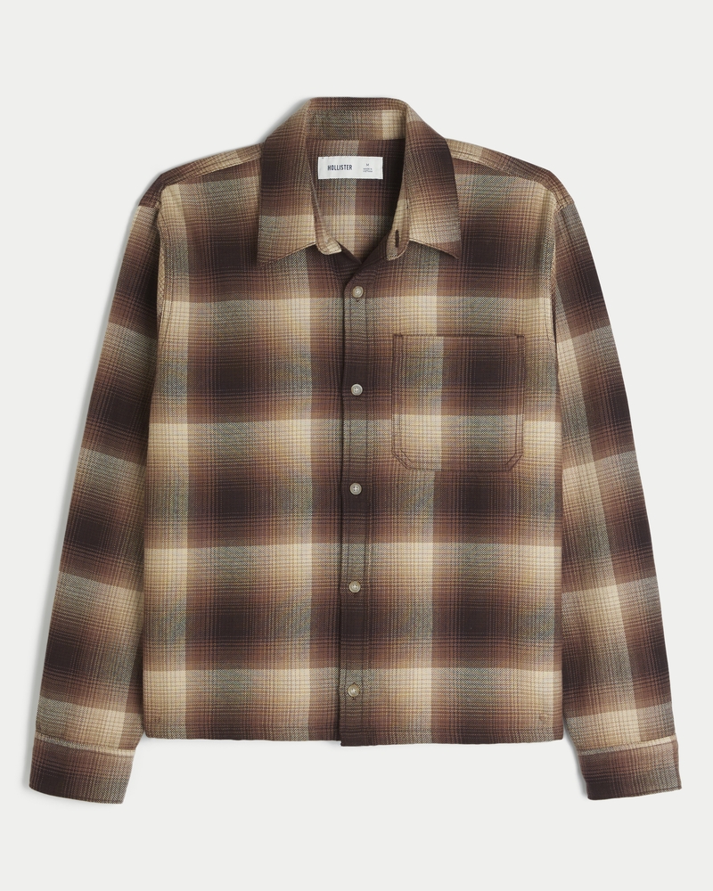 camicia di flanella squadrata