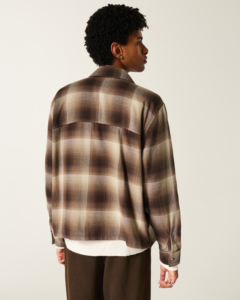 camicia di flanella squadrata