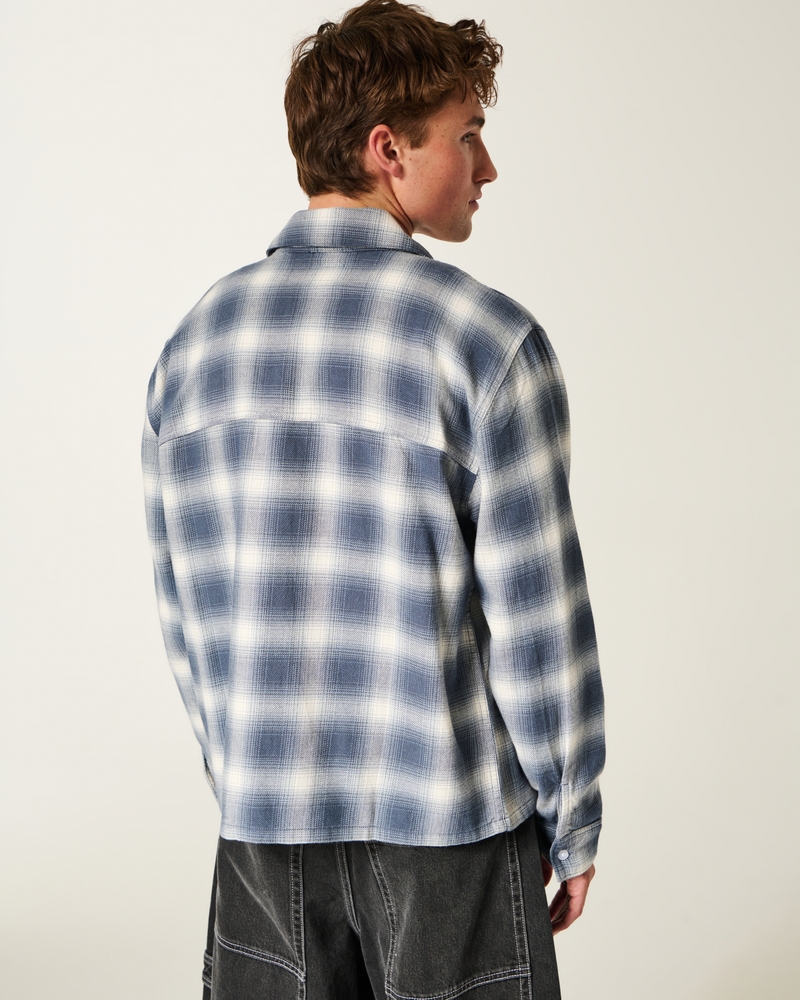 camicia di flanella squadrata