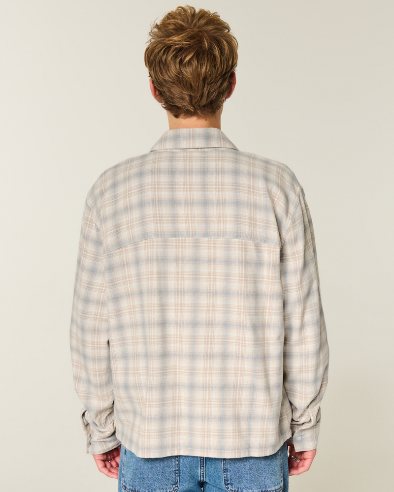 camicia di flanella squadrata