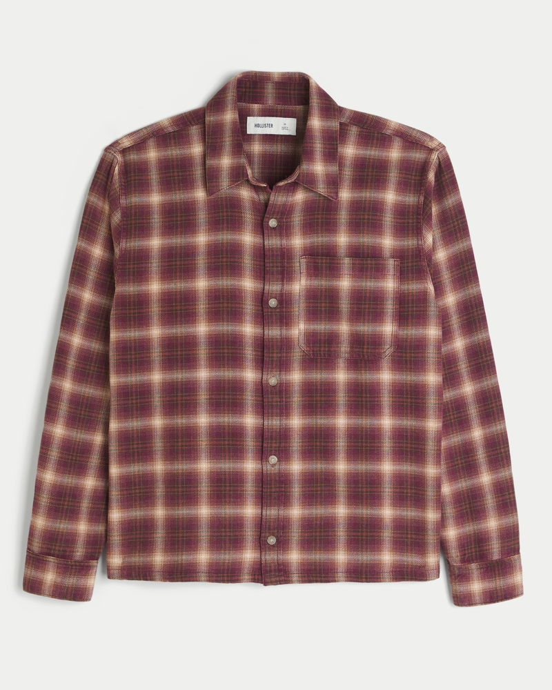 camicia di flanella squadrata