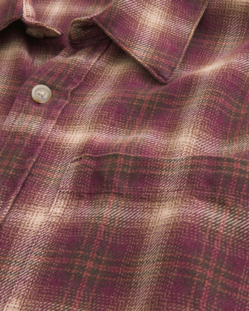 camicia di flanella squadrata
