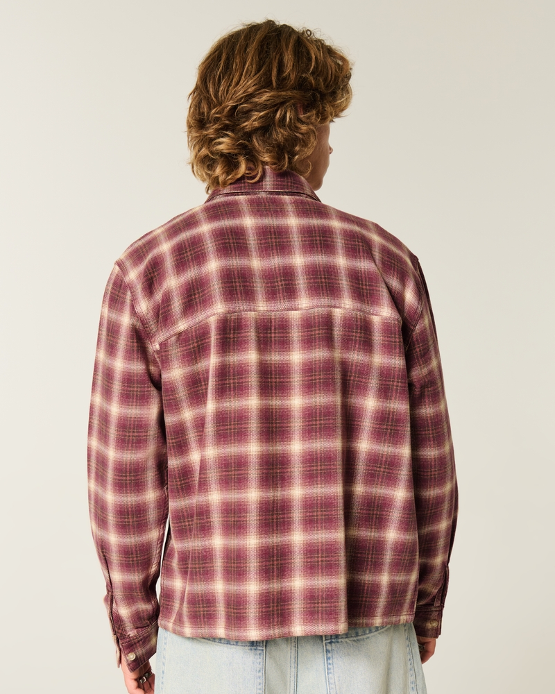 camicia di flanella squadrata