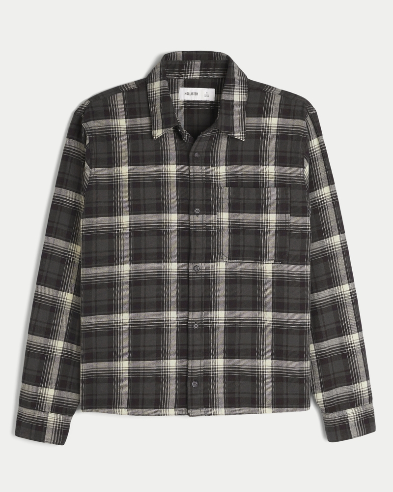 camicia di flanella squadrata