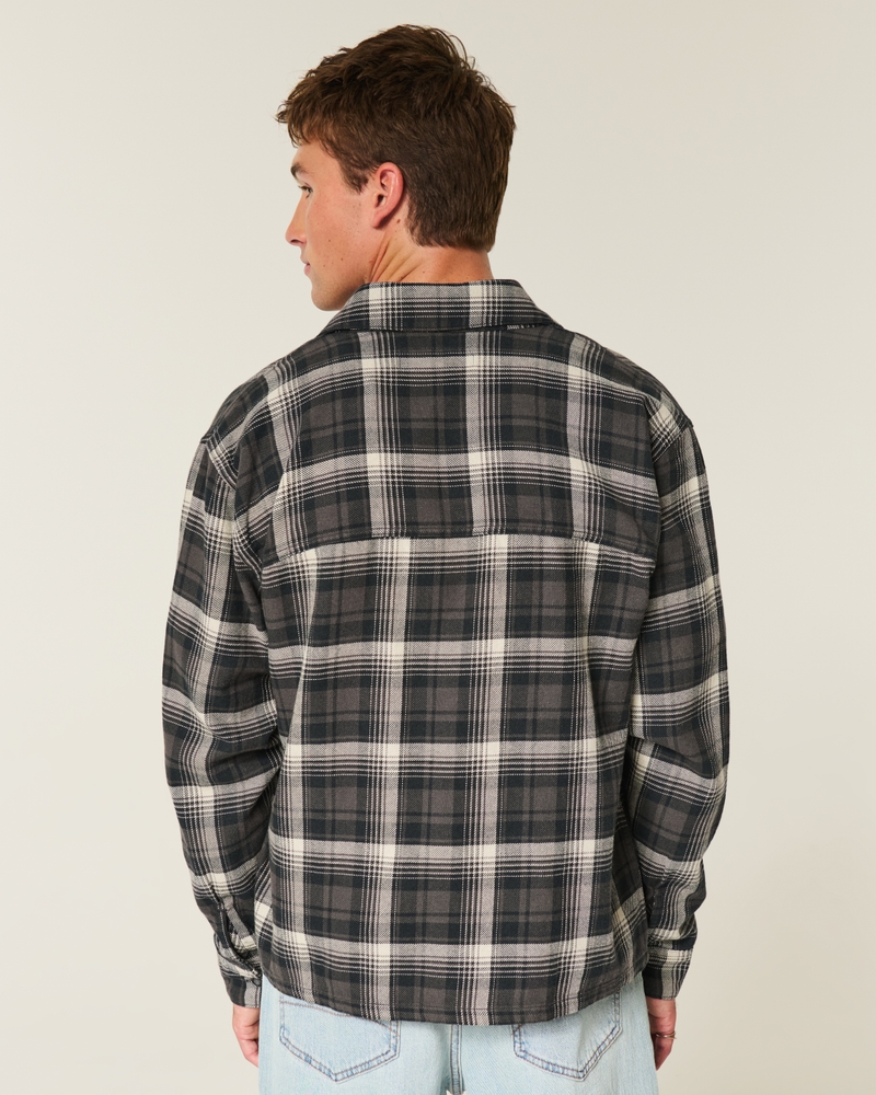 camicia di flanella squadrata