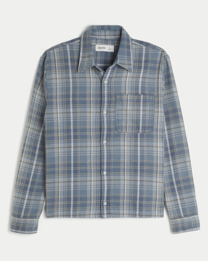 camicia di flanella squadrata