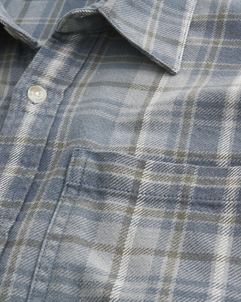 camicia di flanella squadrata