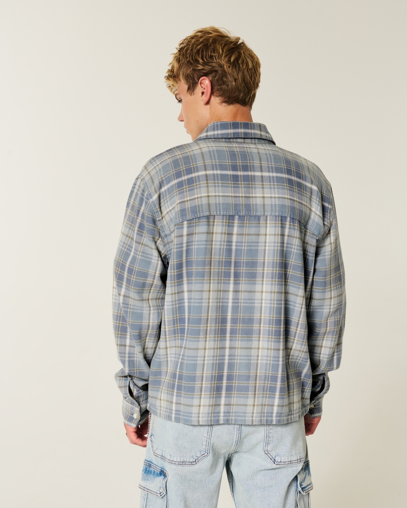 camicia di flanella squadrata