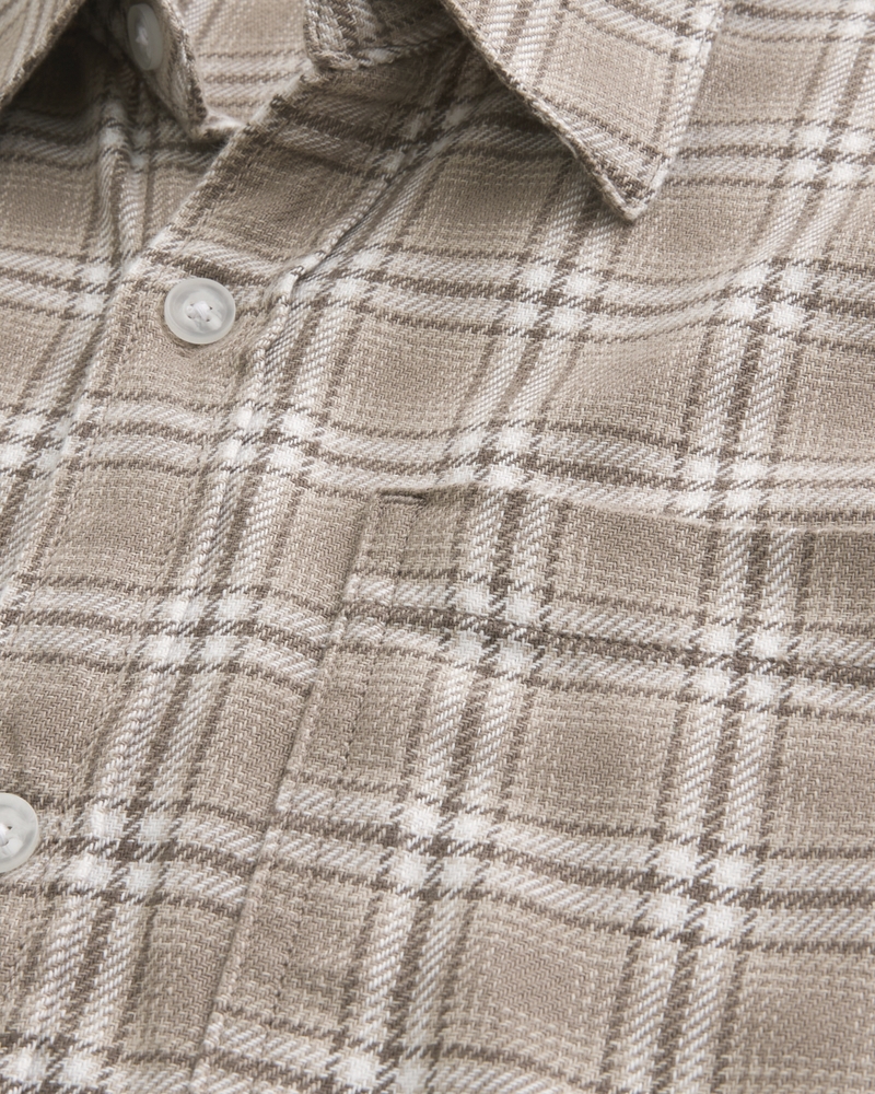 camicia di flanella squadrata
