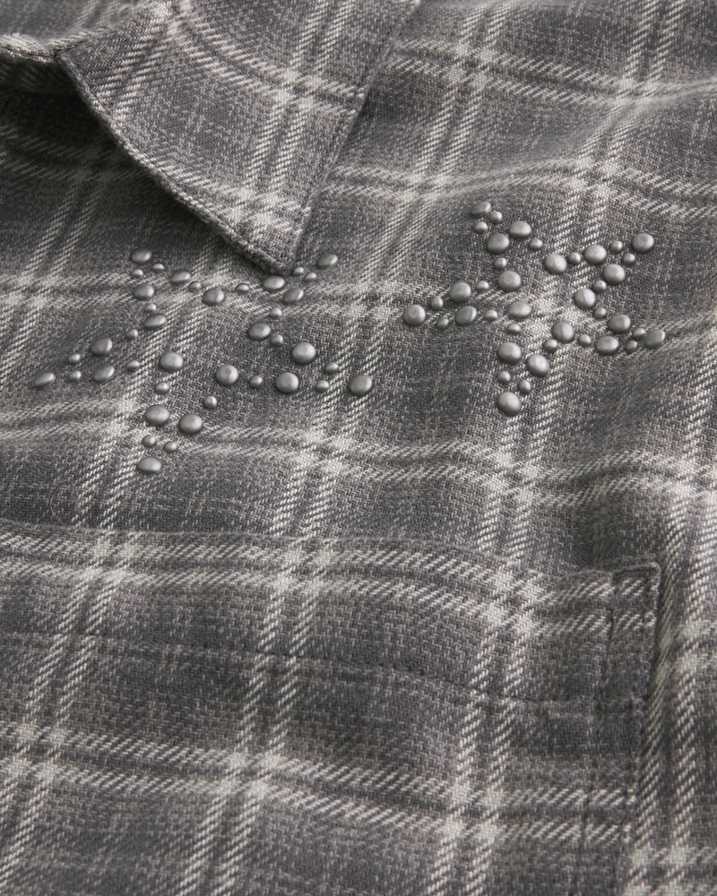camicia di flanella squadrata