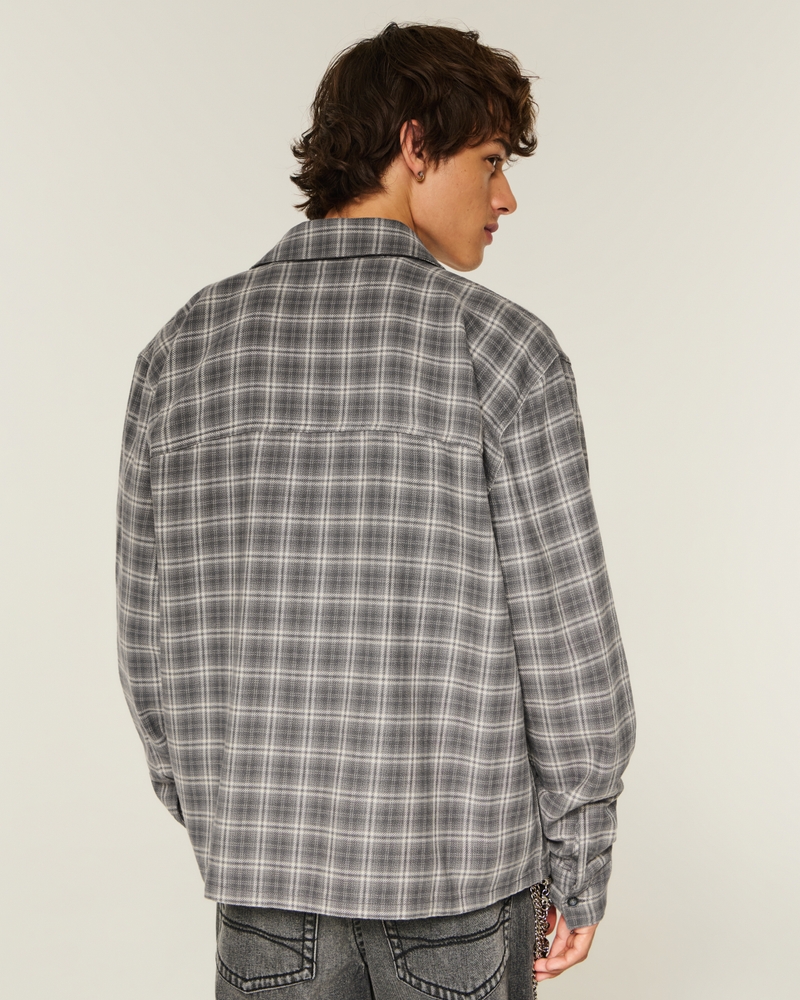 camicia di flanella squadrata