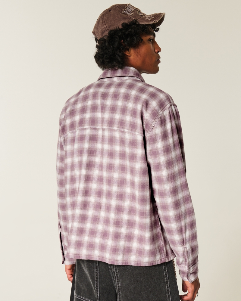 camicia di flanella squadrata