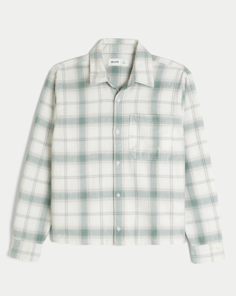 camicia di flanella squadrata