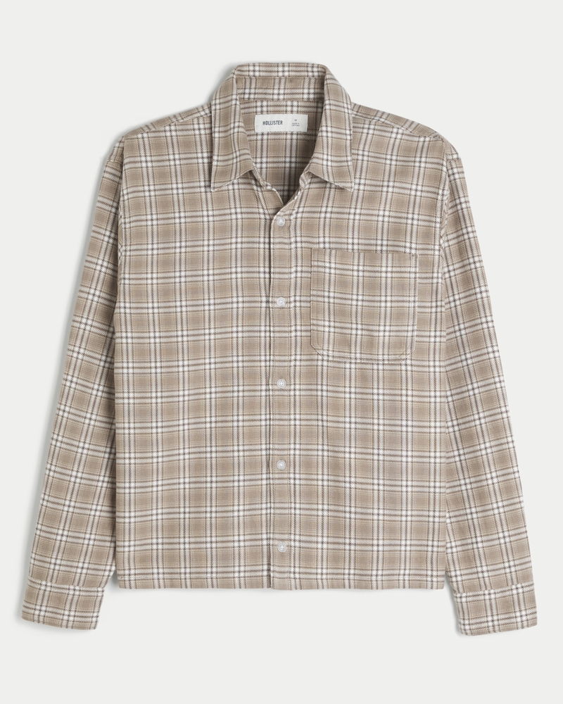 camicia di flanella squadrata