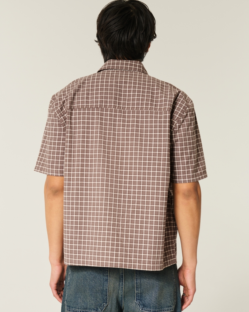 t-shirt a maniche corte con stampa di ciliegie dal taglio quadrato