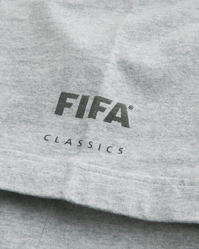 maglietta quadrata con il design della partita di calcio della coppa del mondo in messico del 1986.