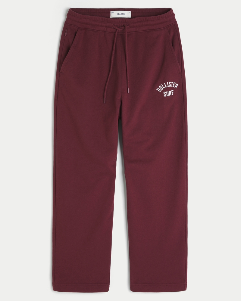 pantaloni della tuta in spugna con stampa del logo in stile borsa