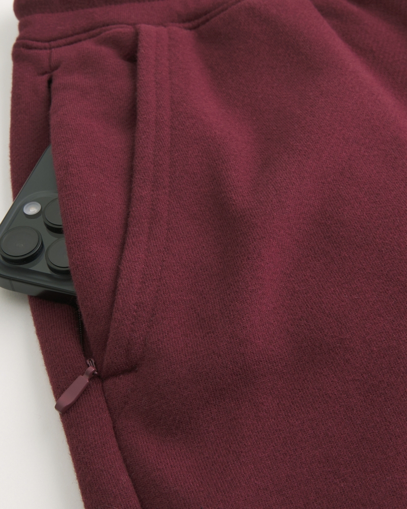 pantaloni della tuta in spugna con stampa del logo in stile borsa
