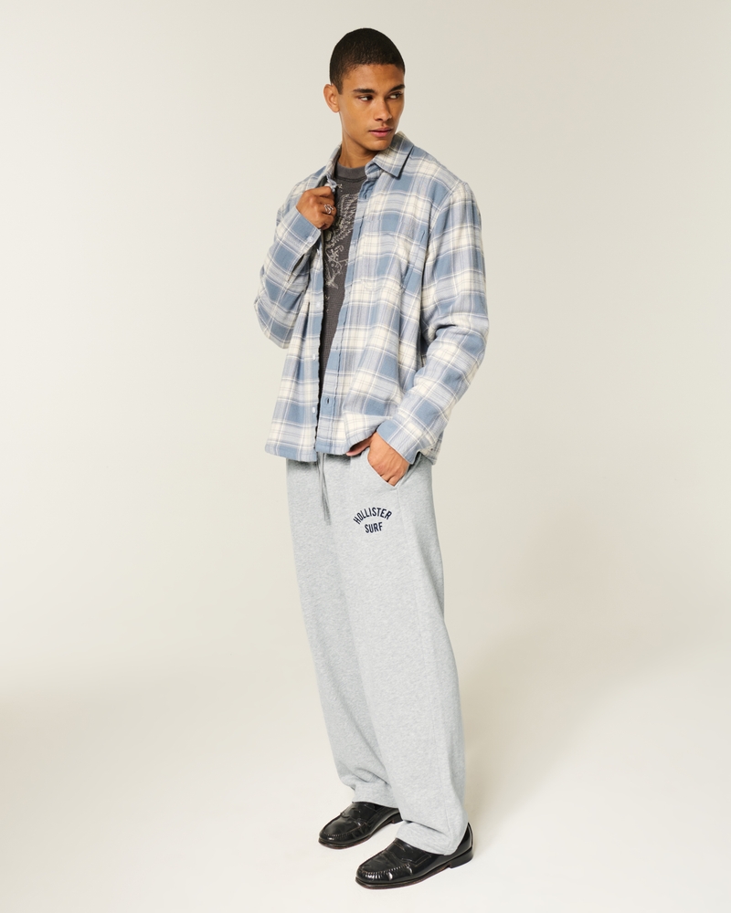 pantaloni della tuta in spugna con stampa del logo in stile borsa