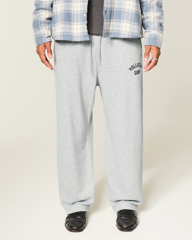 pantaloni della tuta in spugna con stampa del logo in stile borsa