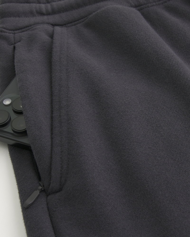 pantaloni della tuta in spugna con stampa del logo in stile borsa