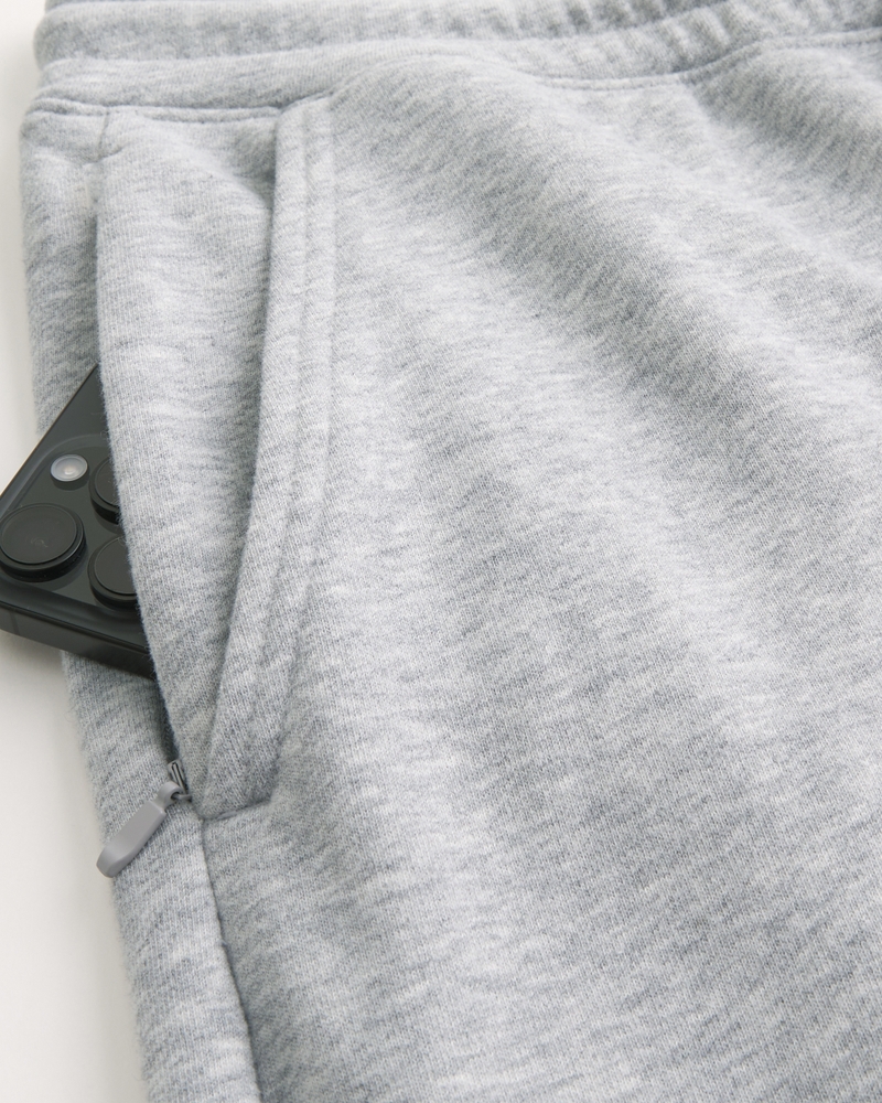 pantaloni della tuta in spugna con stampa del logo in stile borsa