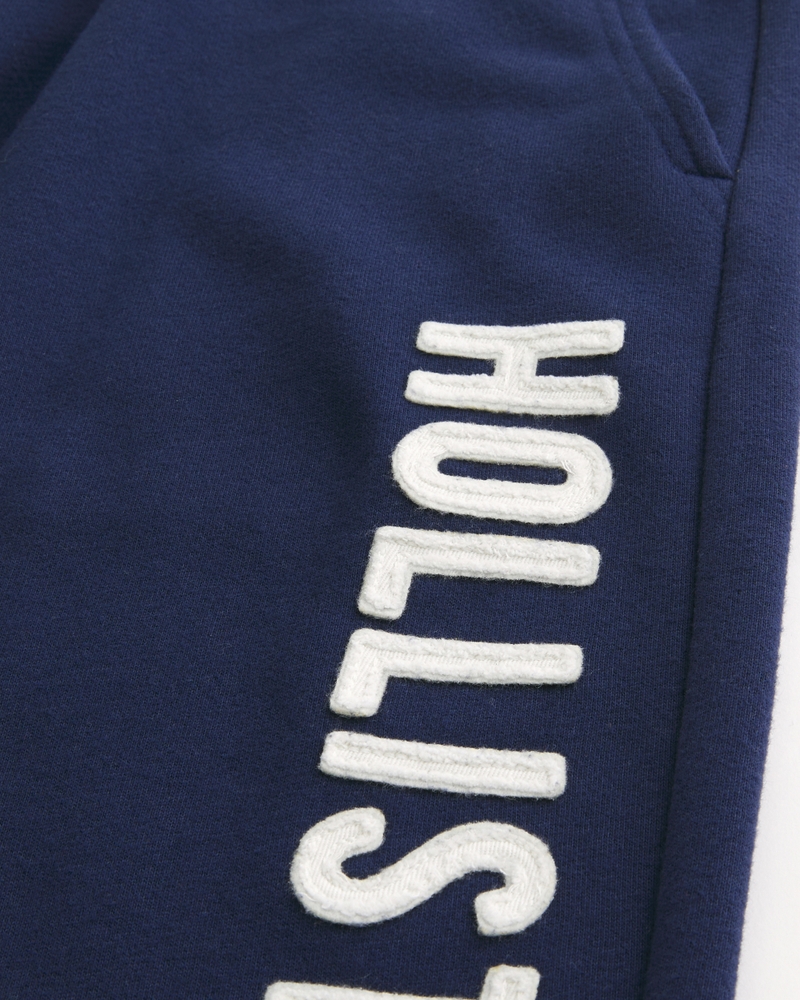 pantaloni della tuta in spugna con stampa del logo in stile borsa