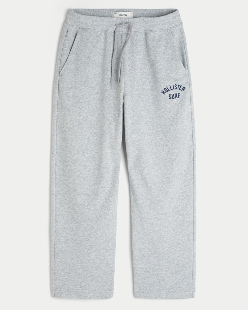 pantaloni della tuta in spugna con stampa del logo in stile borsa