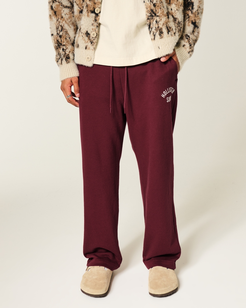 pantaloni della tuta in spugna con stampa del logo in stile borsa