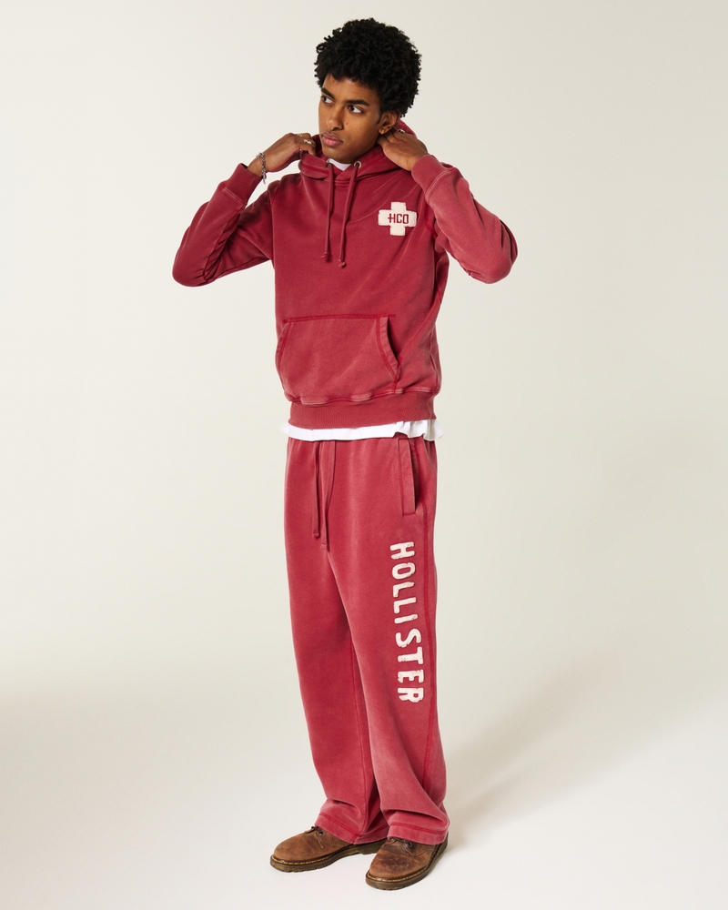 pantaloni della tuta larghi con stampa del logo holiday vault release