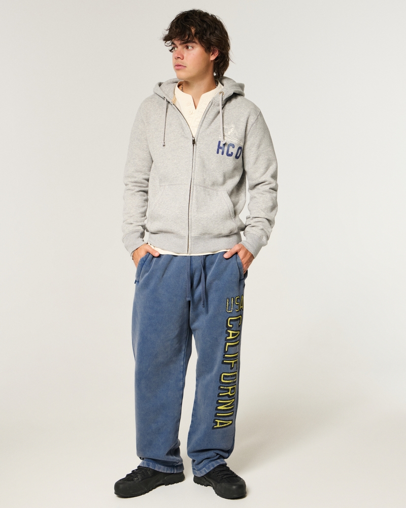 pantaloni della tuta larghi con stampa del logo holiday vault release