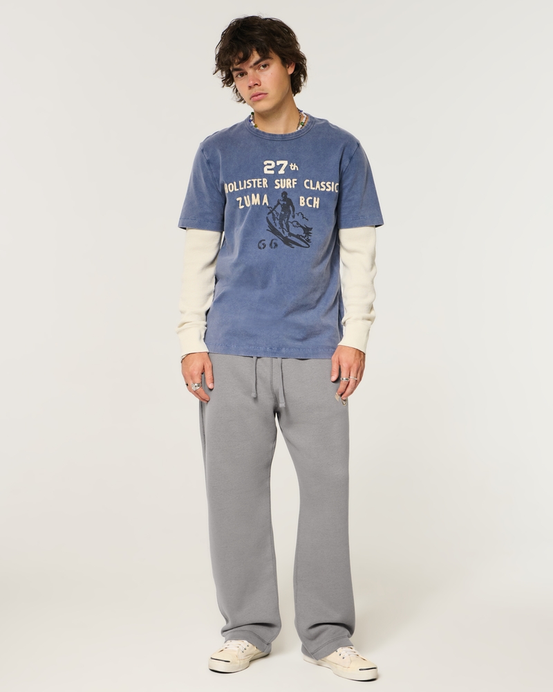 pantaloni della tuta larghi con stampa del logo holiday vault release