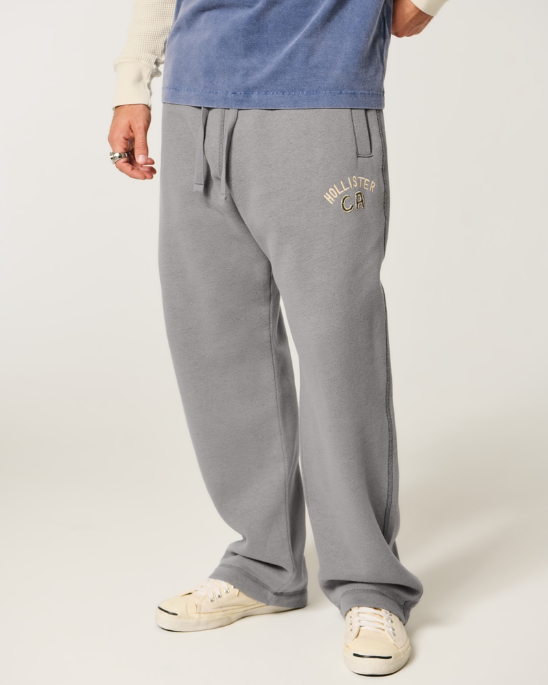 pantaloni della tuta larghi con stampa del logo holiday vault release