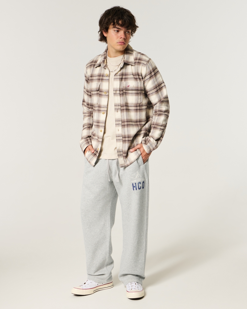 pantaloni della tuta larghi con stampa del logo holiday vault release