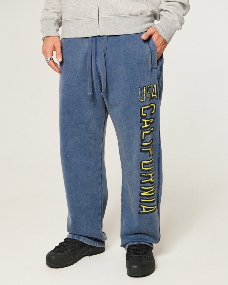 pantaloni della tuta larghi con stampa del logo holiday vault release