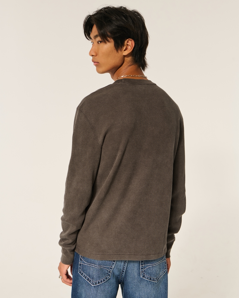 maglietta casual mimetica a maniche lunghe con scollo rotondo e caldo