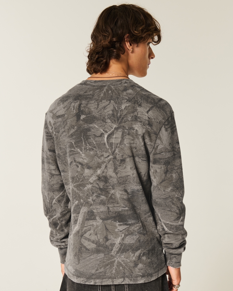 maglietta casual mimetica a maniche lunghe con scollo rotondo e caldo