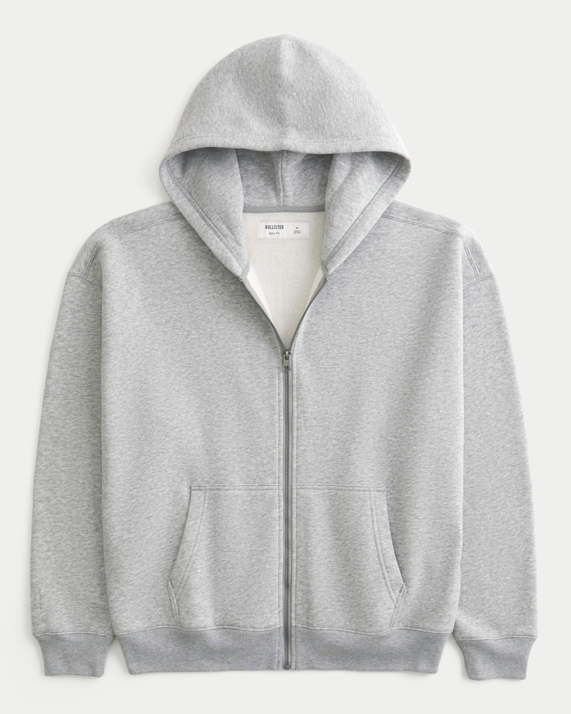 felpa con cappuccio e zip a gamba larga stampata south lake leopards