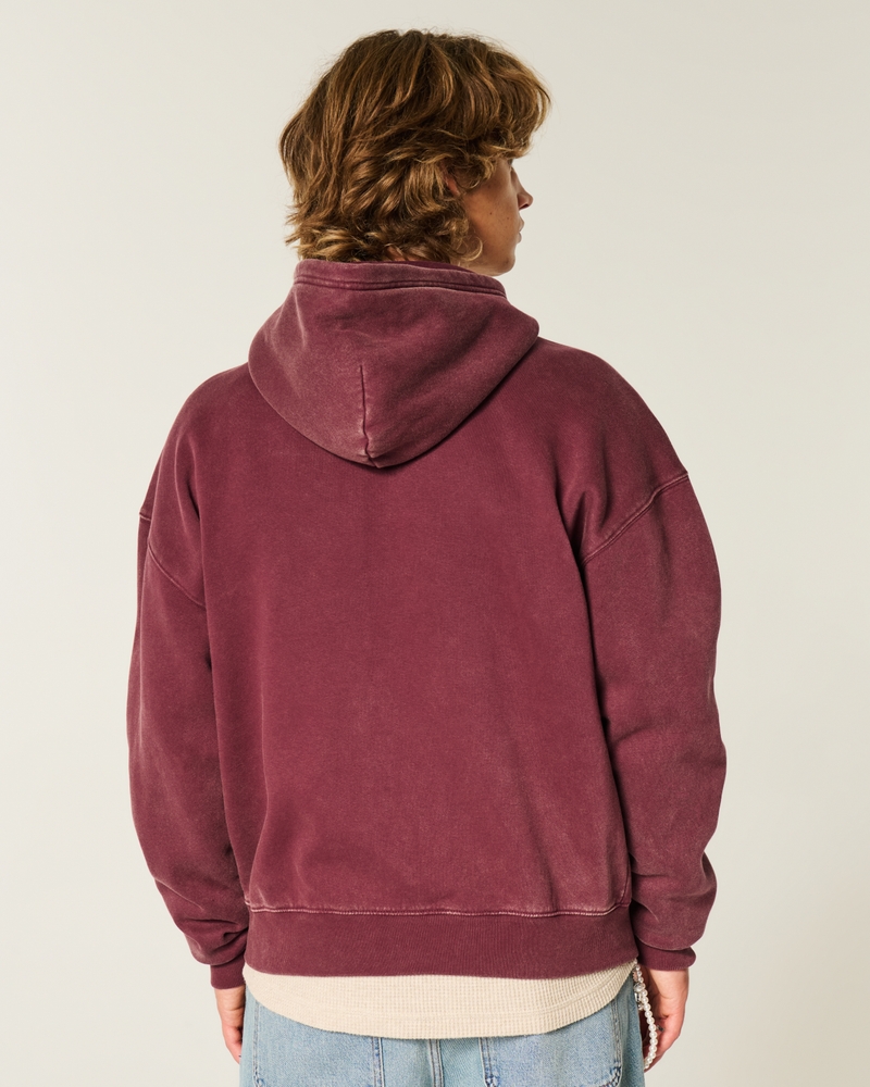 felpa con cappuccio e zip a gamba larga stampata south lake leopards