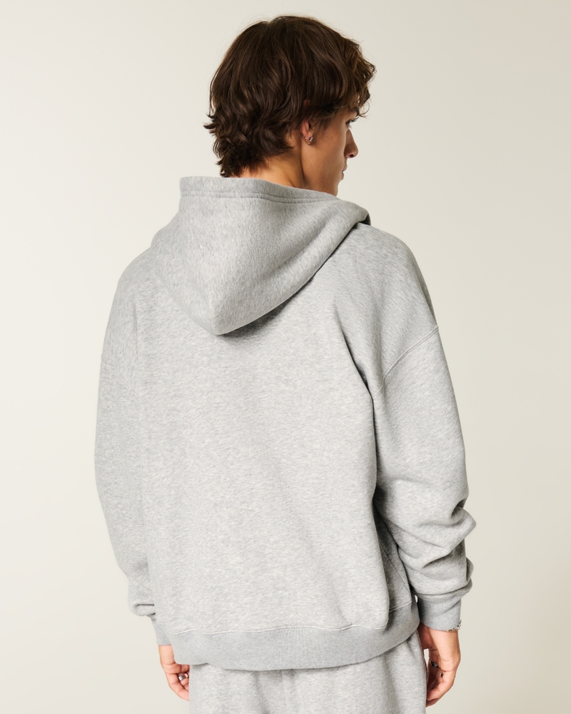 felpa con cappuccio e zip a gamba larga stampata south lake leopards